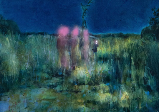 Till Gerhard | Equinox | Öl, Sprühfarbe und Acryl auf Leinwand | 200 x 160 cm